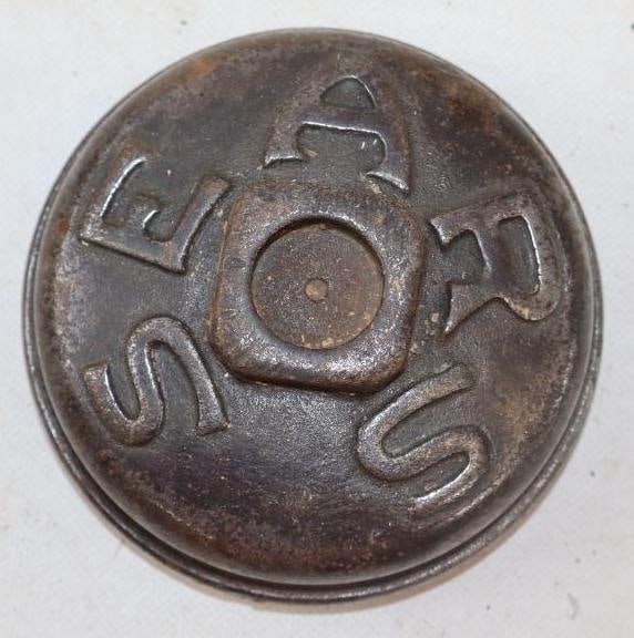 Sears Cast Steel Threaded Automobile Hubcap (1 of 2)