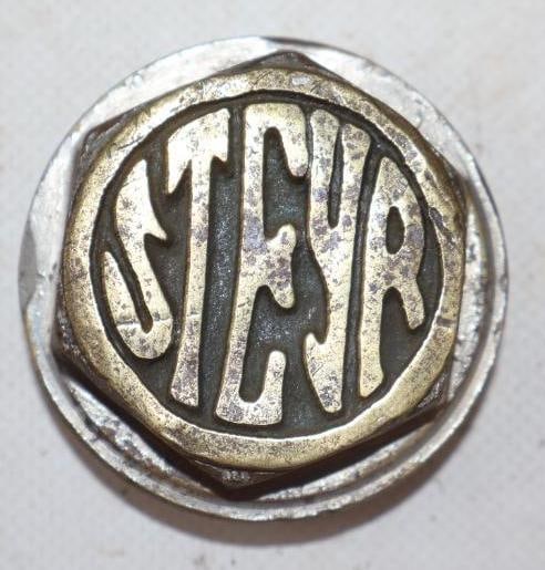 Steyr Threaded Brass Automobile Hubcap (1 of 2)