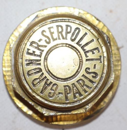 Gardner- Serpollet Paris Brass Threaded Automobile Hubcap (1 of 2)