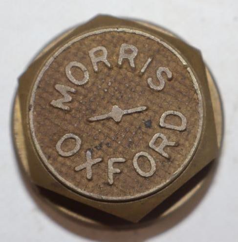 Morrisoxford Brass Threaded Automobile Hubcap: 1.75" diameter