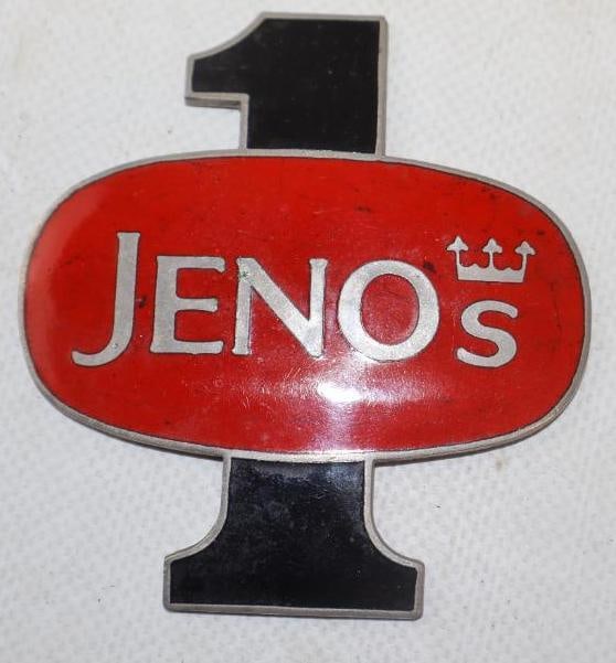 Cloisonne Jenos 1 Emblem Badge: 3" x 2.75"