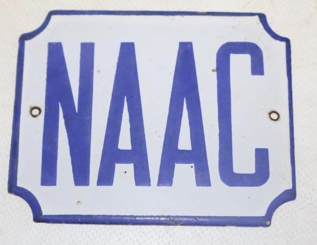 Porcelain NAAC North American Auto Club Radiator Badge (1 of 2)