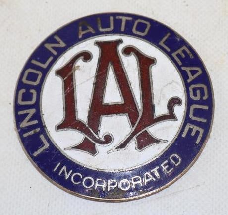 Lincoln Auto League Inc Cloisonne Radiator Emblem Badge: 3" diameter
