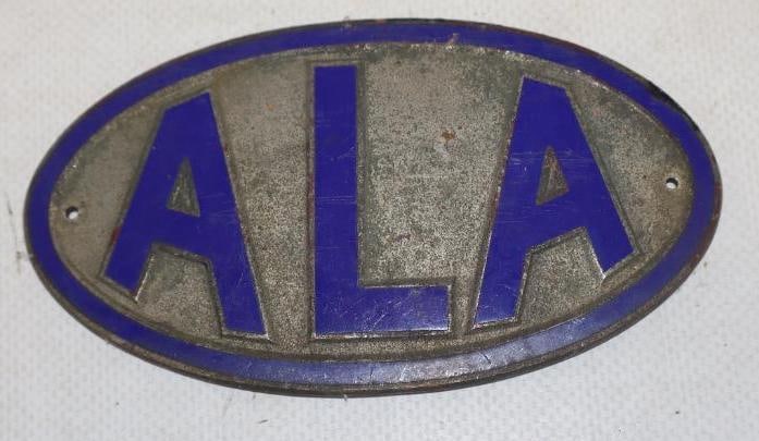 ALA Cloisonne Radiator Emblem Badge: 4.25" x 2.75"