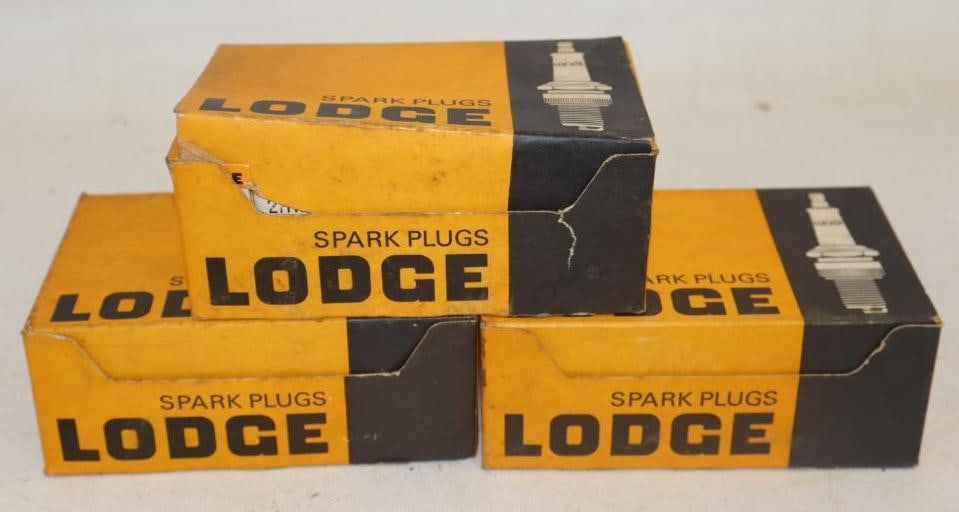 Group of 35 Lodge Spark Plugs In Original Boxes (1 of 2)