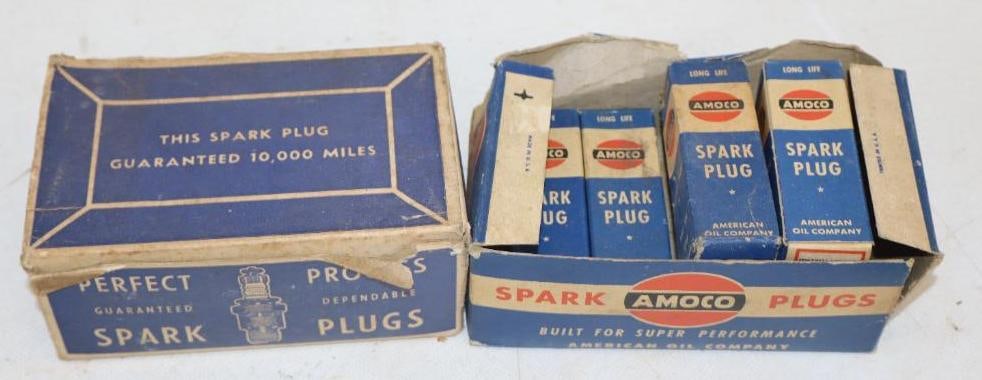Group of 16 Amoco Spark Plugs In Original Boxes (1 of 2)
