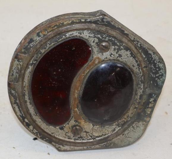 Early Automobile Taillight w/ STOP Len (1 of 3)