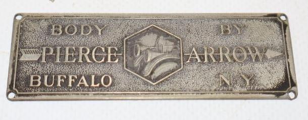 Body By Pierce Arrow Embossed Automobile Tag (1 of 2)