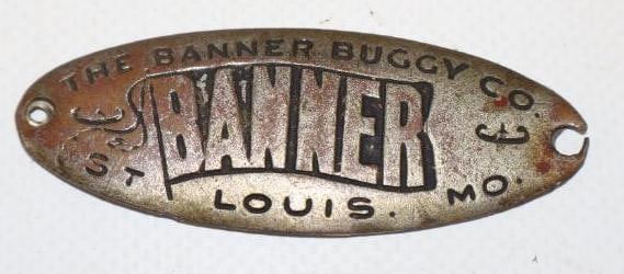 The Banner Buggy Co. Brass Coach Builder Body Tag (1 of 2)