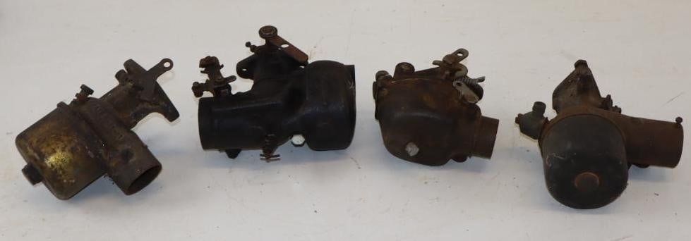 Group of 4 Early Automobile Carburetors (1 of 4)