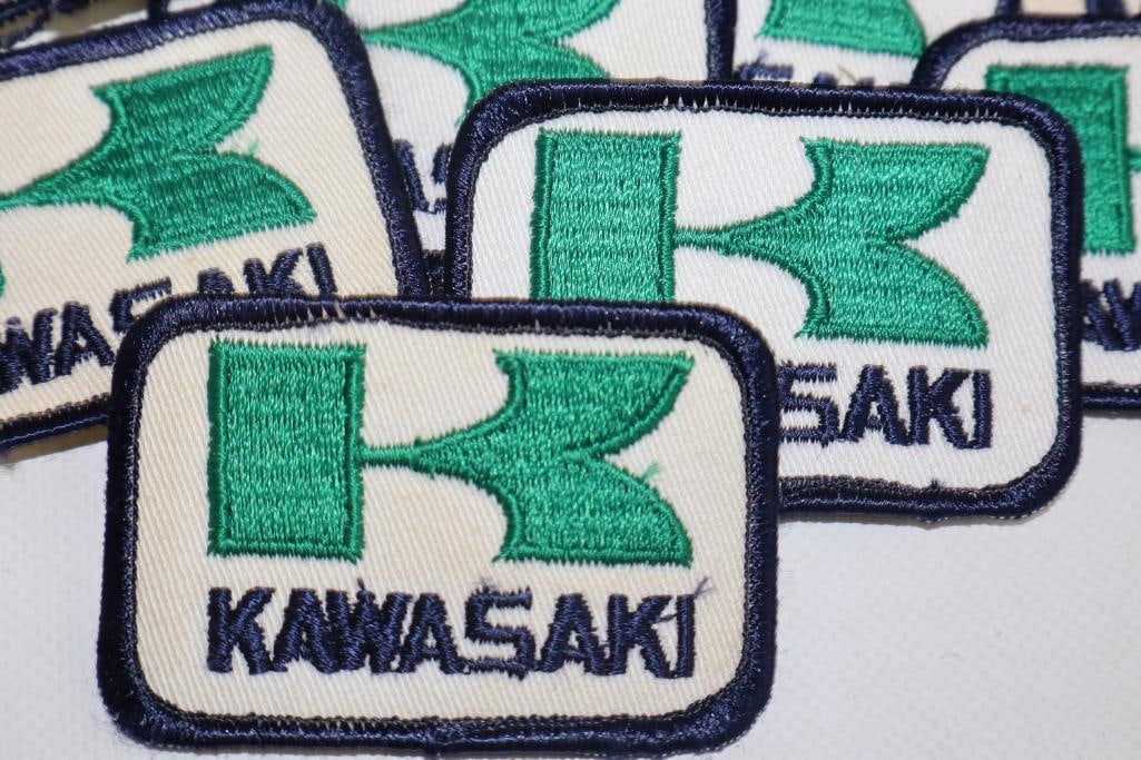 Group of 22 Kawasaki And Rupp Shirt Patches: 3.25" x 3" largest