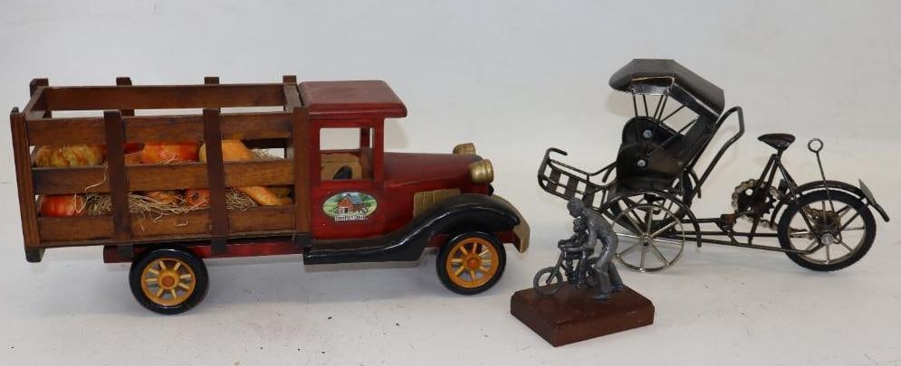 Group of 3 Early Bicycle And Automobile Models (1 of 5)