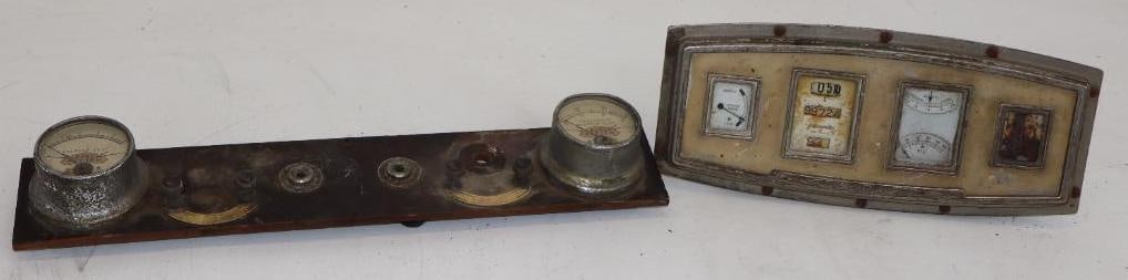 Group of 2 King System And Stewart Warner Early Automobile Instrument Gauge Panels (1 of 4)