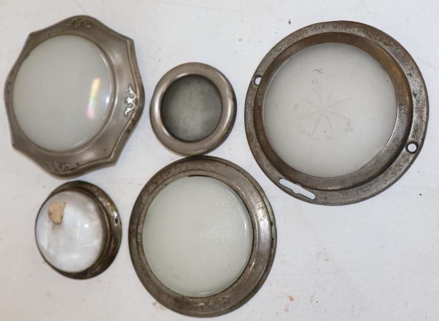 Group of 5 Early Automobile Interior Lights (1 of 5)