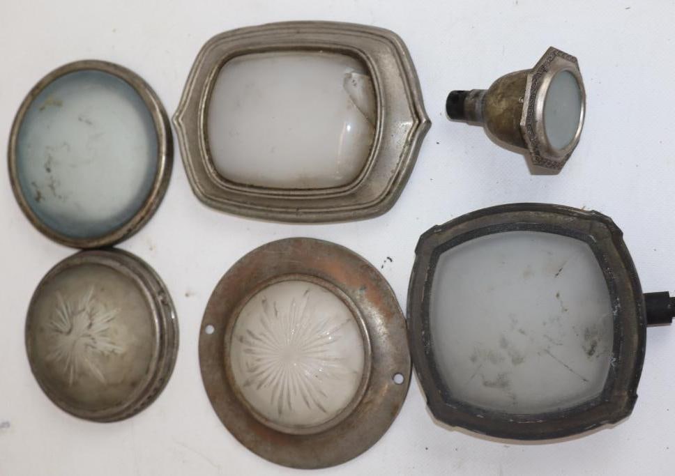 Group of 5 Early Automobile Interior Lights (1 of 4)