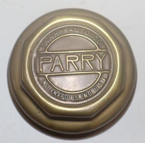 Parry Auto Co. Brass Threaded Automobile Hubcap (1 of 2)