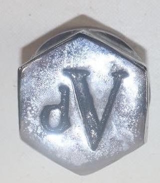 Debossed DeVecchi Threaded Automobile Hubcap (1 of 2)