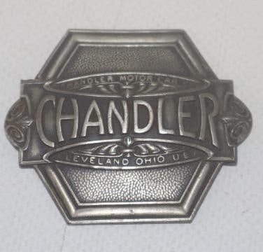 1917 Chandler Cleveland OH Radiator Emblem Badge (1 of 2)