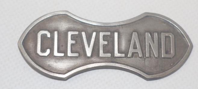 1919-1926 Cleveland Radiator Emblem Badge: 3" x .25"