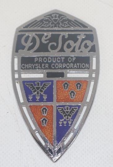 1935 - 1936 Chrysler DeSoto Radiator Emblem Badge (1 of 2)
