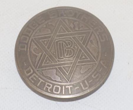 1926 - 1927 Dodge Brothers Detroit Radiator Emblem Badge (1 of 2)