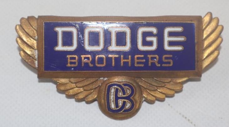 1929 - 1930 Dodge Brothers Gold Wings Radiator Emblem Badge (1 of 2)