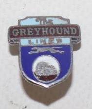 Greyhound Lines Cloisonne Hat Badge/ Lapel Pin (1 of 2)