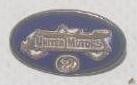 United Service Motors Cloisonne 2 year Anniversary Pin Back Badge: .75" x .50"