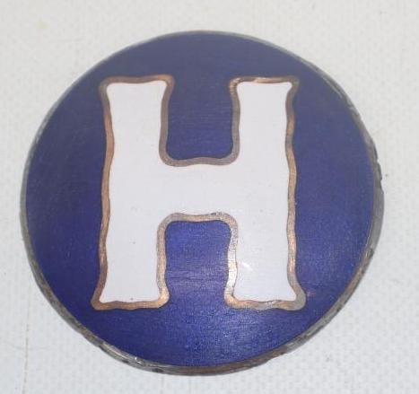 1916 - 1917 Hupmobile Radiator Emblem Badge (1 of 2)