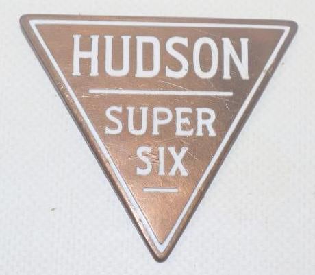 1928 Hudson Super Six Copper Radiator Emblem Badge (1 of 2)