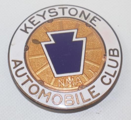 Keystone Club Badge: 3", cloisonne