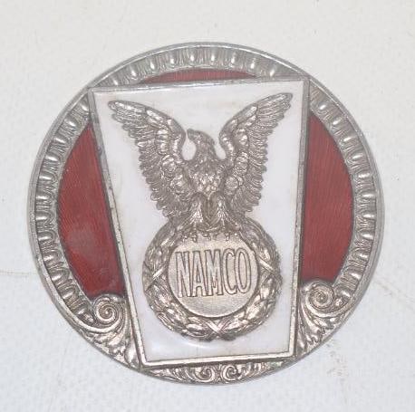 NAMCO Badge: 2.5" diameter, cloisonne