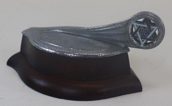 1920's/30's Dodge Brothers Automobile Radiator Cap Hood Ornament On Wooded Base (1 of 4)