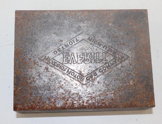 Metzger Motor Car Company Everitt Hood Ornament Emblem Steel Die Press Block (1 of 4)