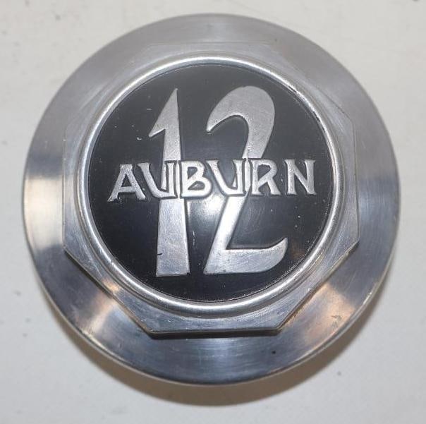 Auburn 12 Aluminum Threaded Hubcap (1 of 2)