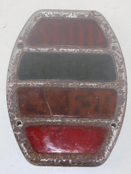1920's/30's  Teleopric Stop Rite Left  Automobile Accessory Turn Signal Lens (1 of 2)
