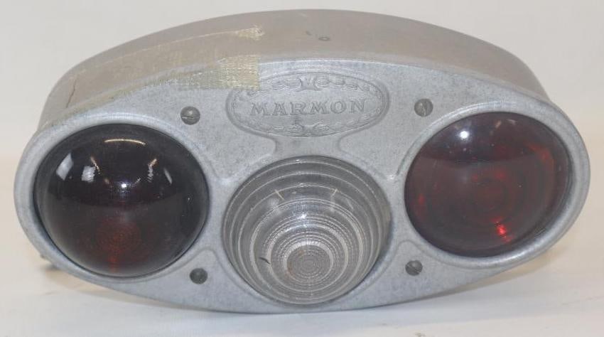 1920's Marmon Embossed Tail Light with Original Mounting Bracket (1 of 4)