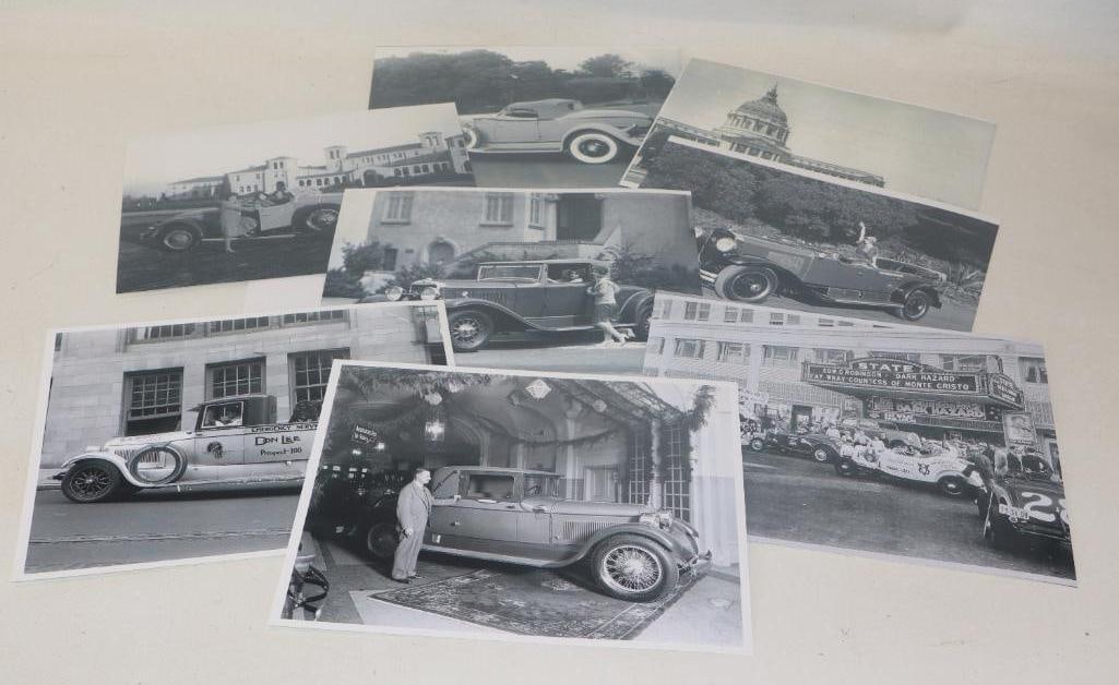 Group of 8 1930's Cadillac, La Sal, Auburn And Ford 8x10 Automobile Reprint Photos: Kodak
