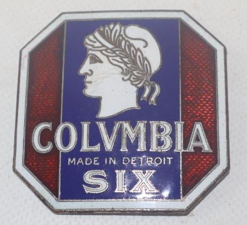 1918 - 1924 Columbia 6 Detroit Radiator Emblem Badge (1 of 2)
