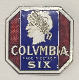 1918 - 1924 Columbia 6 Detroit Radiator Emblem Badge