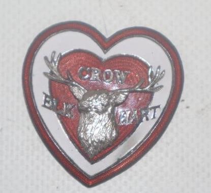 NOS Crow-Elkhart Heart Shaped Radiator Emblem Badge (1 of 4)