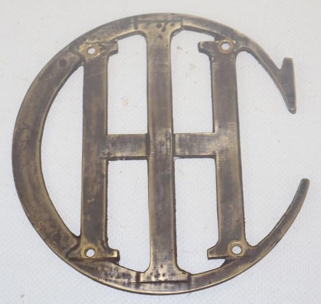 1912 - 1915 International Harvester Corporation (IHC) Radiator Emblem Script (1 of 2)