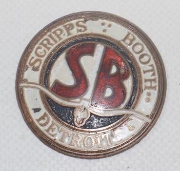 1914 - 1922 Scripts Booth Detroit MI Radiator Emblem Badge (1 of 2)