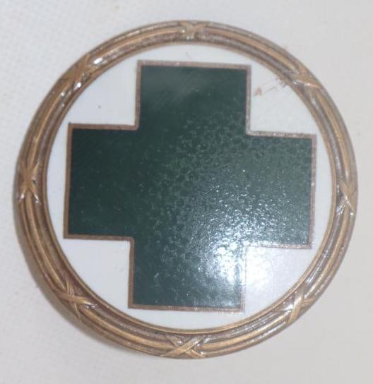 Med Corps Emblem Badge: 3" diameter, cloisonne