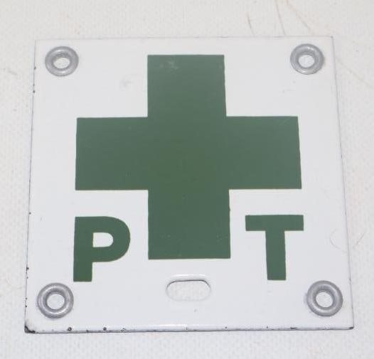 Porcelain Physiotherapist Emblem Badge: 3.5" x 3.5"