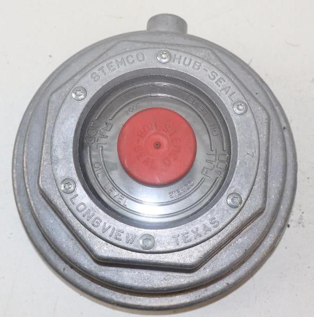 Stemco Hub-Seal Oil Level Aluminum Threaded Commercial Hubcap: 6.50" diameter