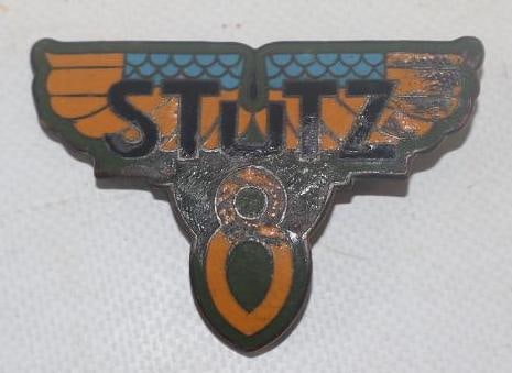 1926-27 Stutz 8 Cloisonne Automobile Radiator Emblem Badge (1 of 2)