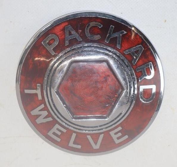 1940's Packard Twelve Cloisonne Hub Emblem (1 of 2)
