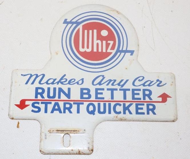 Whiz Makes Any Car Run Better Start Quicker Licenses Plate Topper (1 of 2)