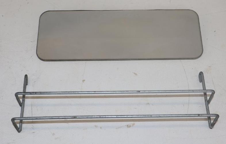 1950's Chevrolet Sun Visor Clip On Mirror: 3.50" x 10"